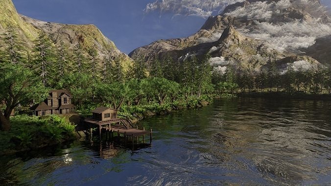 Jungle Scene 3D model 4