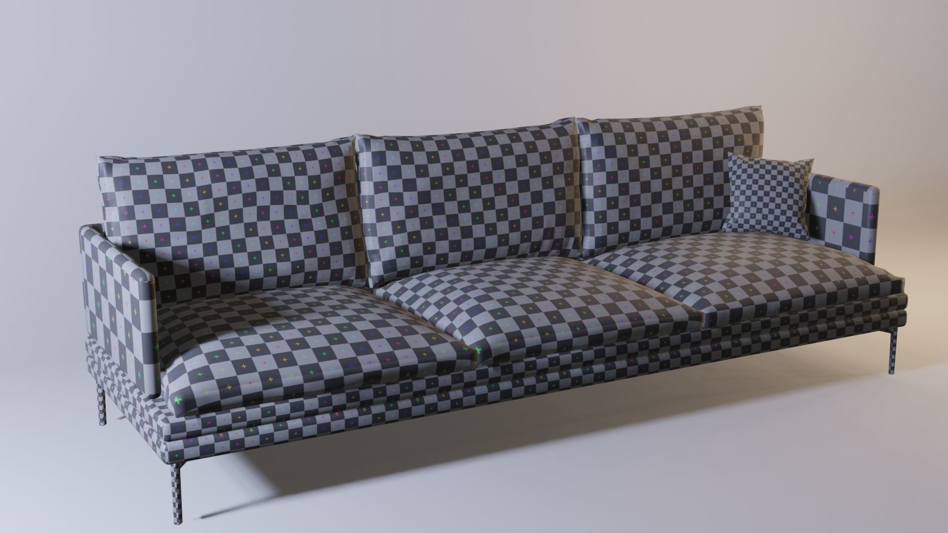 Handmade sofa 3D model_1