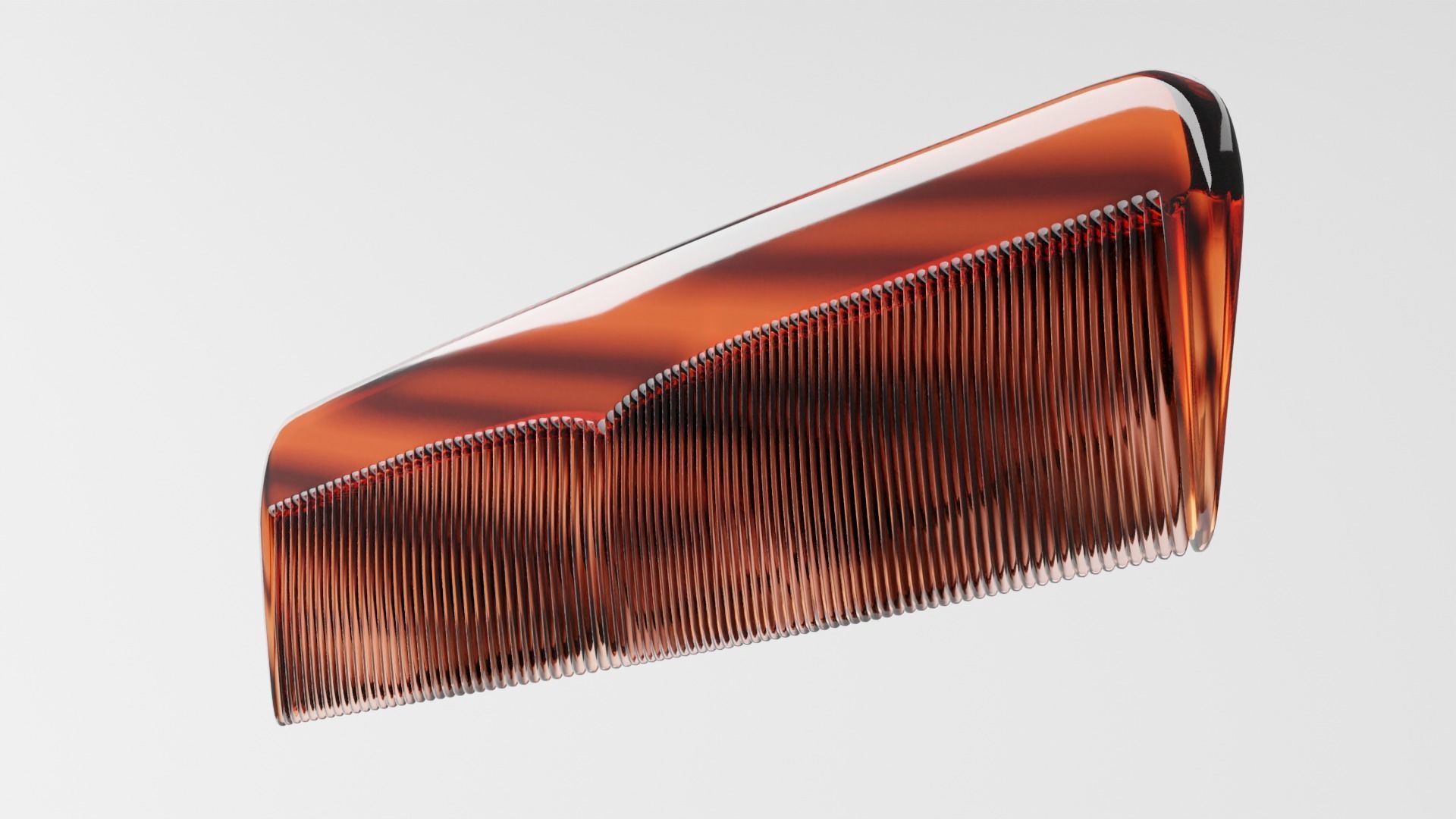 Tortoiseshell Comb 3D model_3