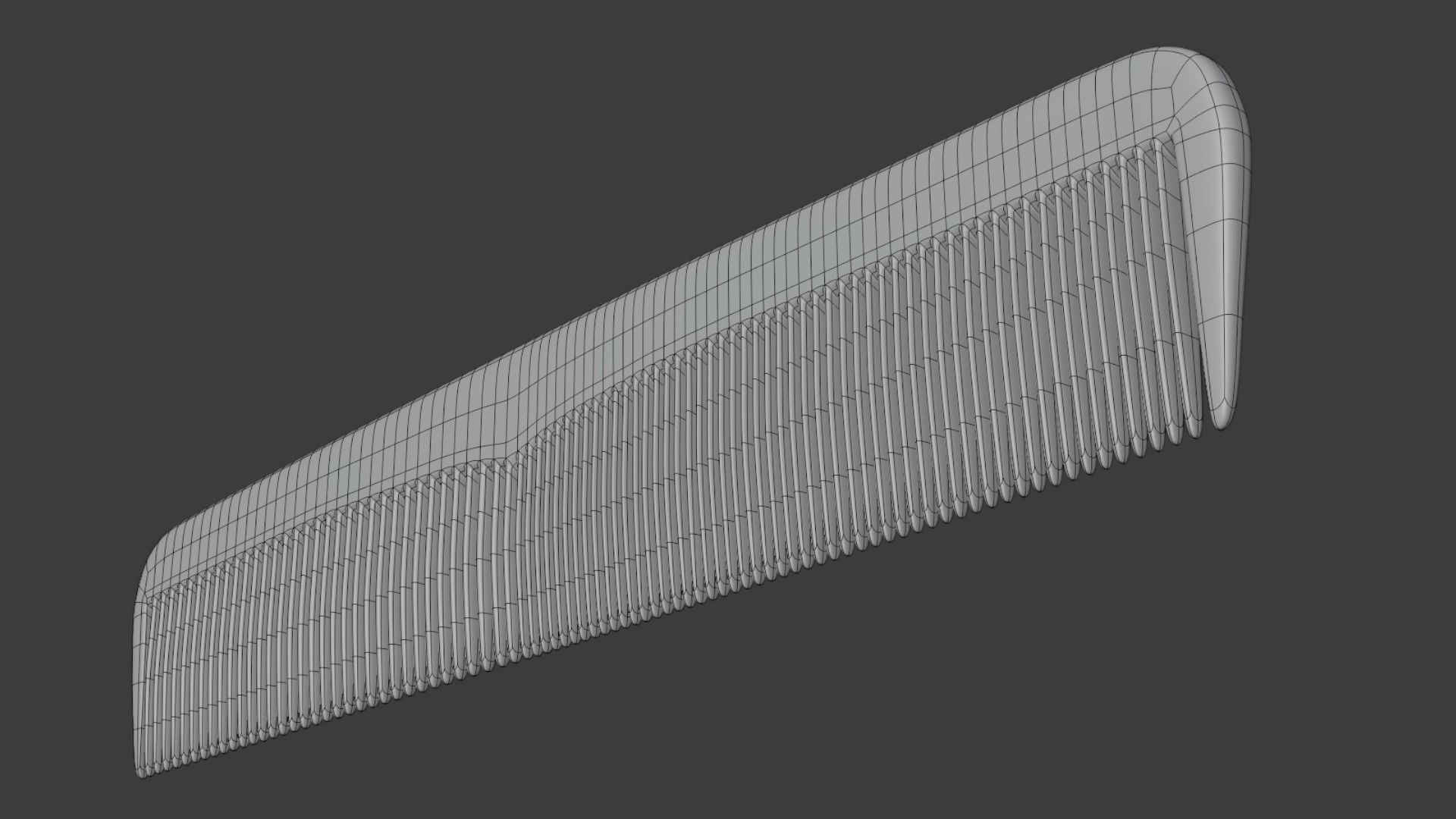 Tortoiseshell Comb 3D model_8