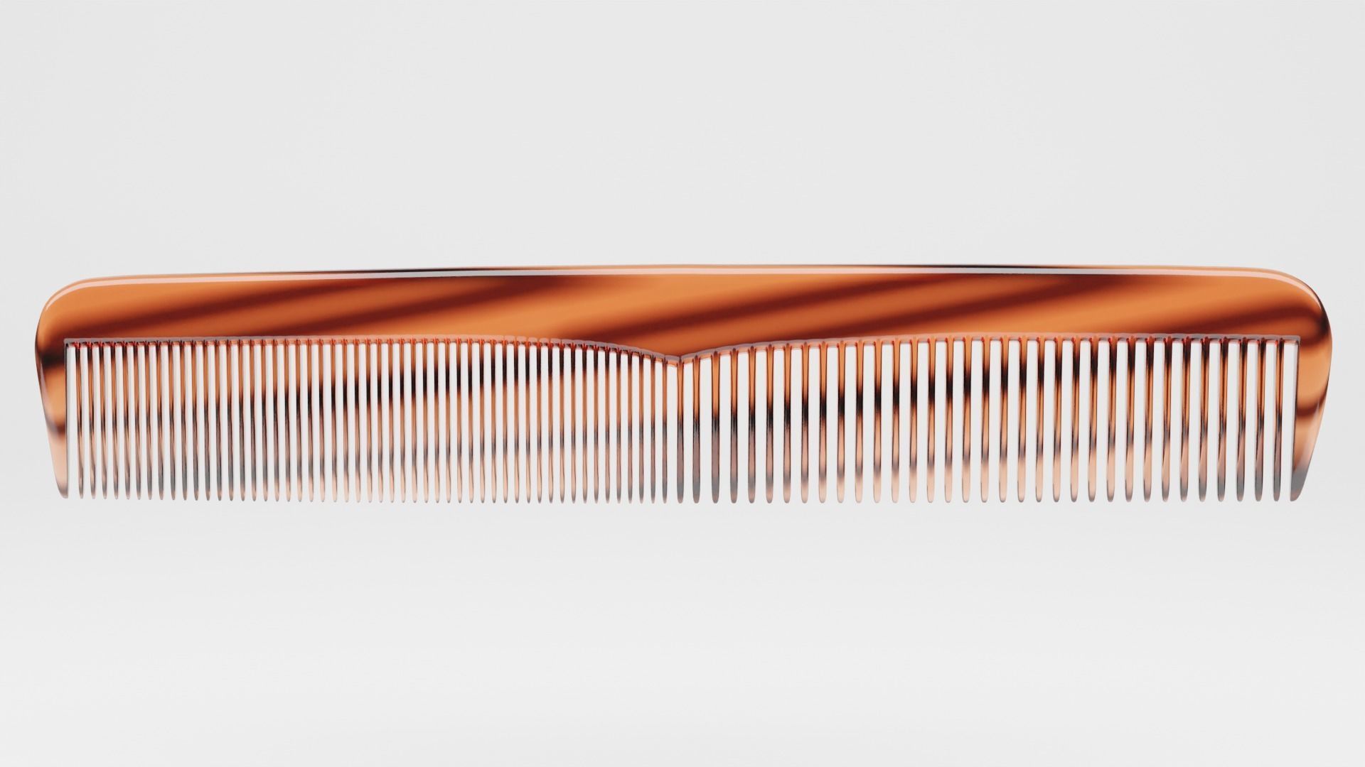 Tortoiseshell Comb 3D model_1