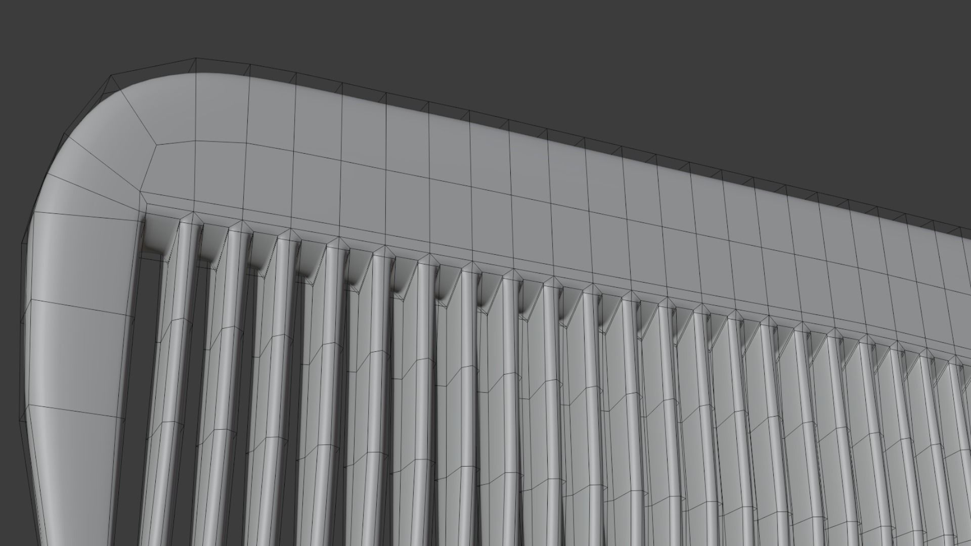 Tortoiseshell Comb 3D model_9