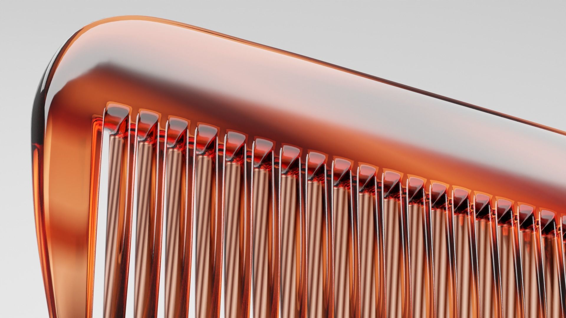 Tortoiseshell Comb 3D model_4