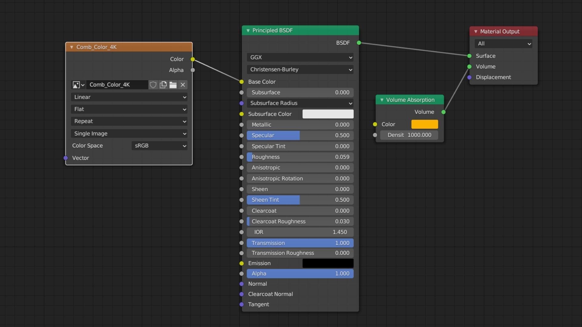 Tortoiseshell Comb 3D model_14