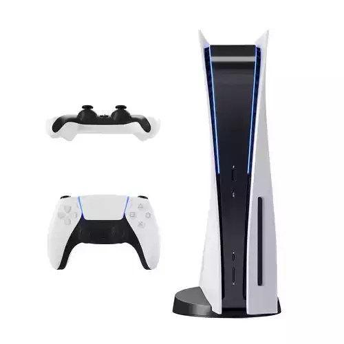 Sony Playstation 5 Low-poly 3D model