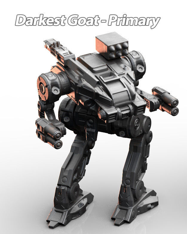 Mech- Darkest Goat Primary 3D print model_3