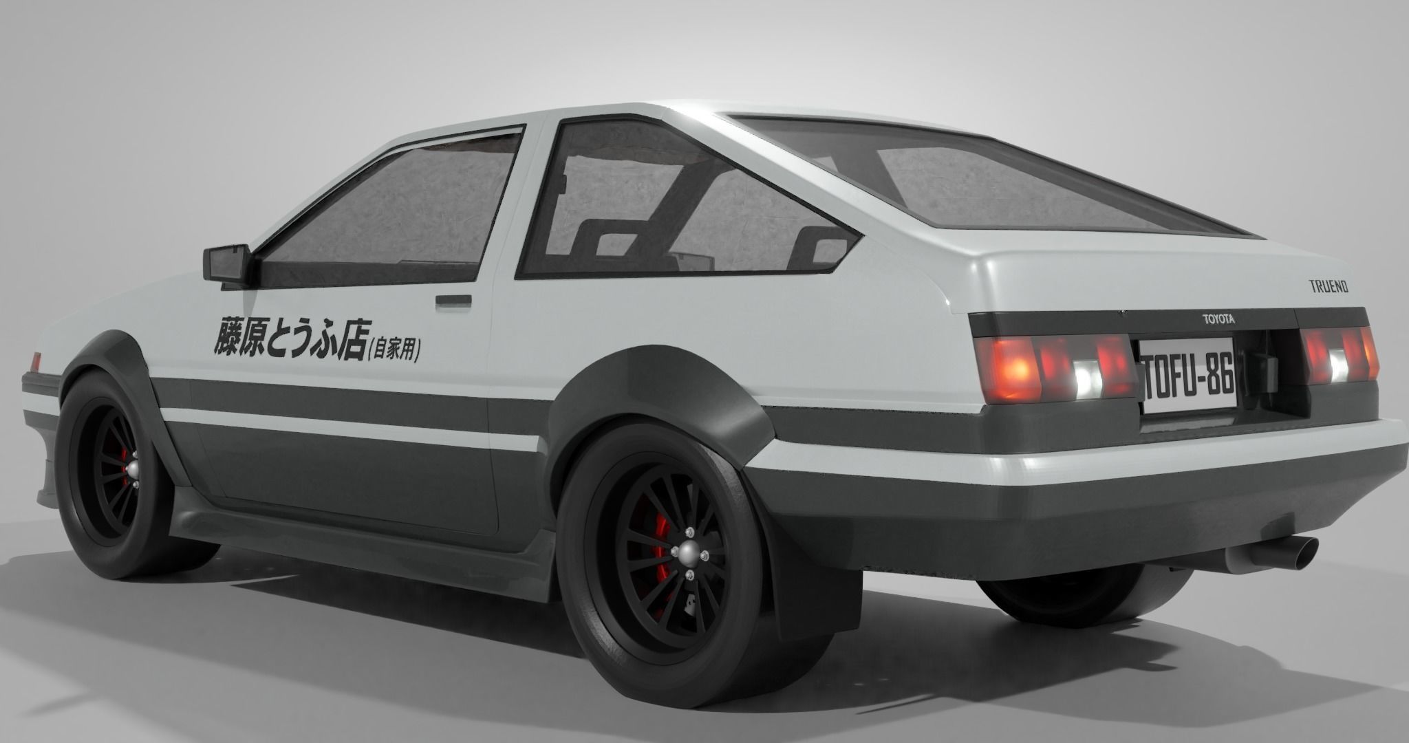Toyota AE86 Trueno 3dmodeling 3D model_1