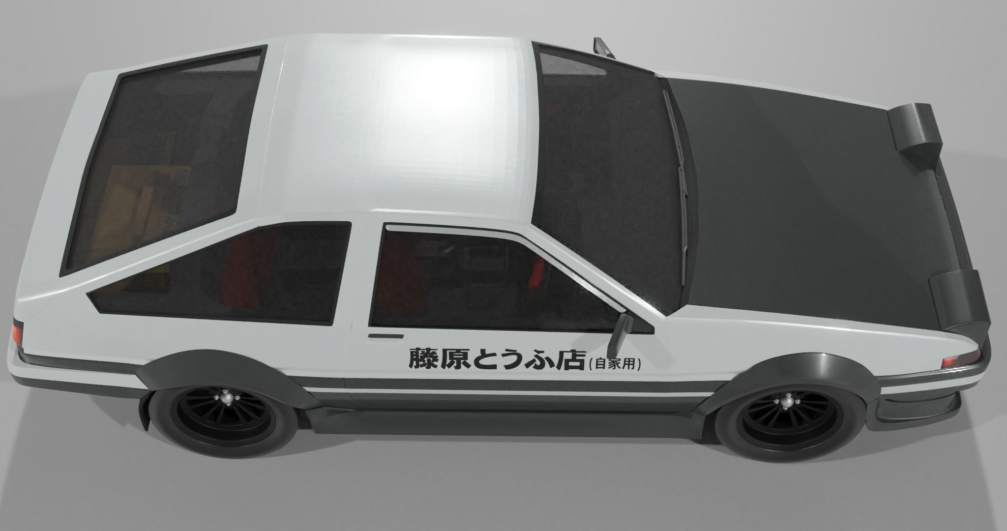 Toyota AE86 Trueno 3dmodeling 3D model_2