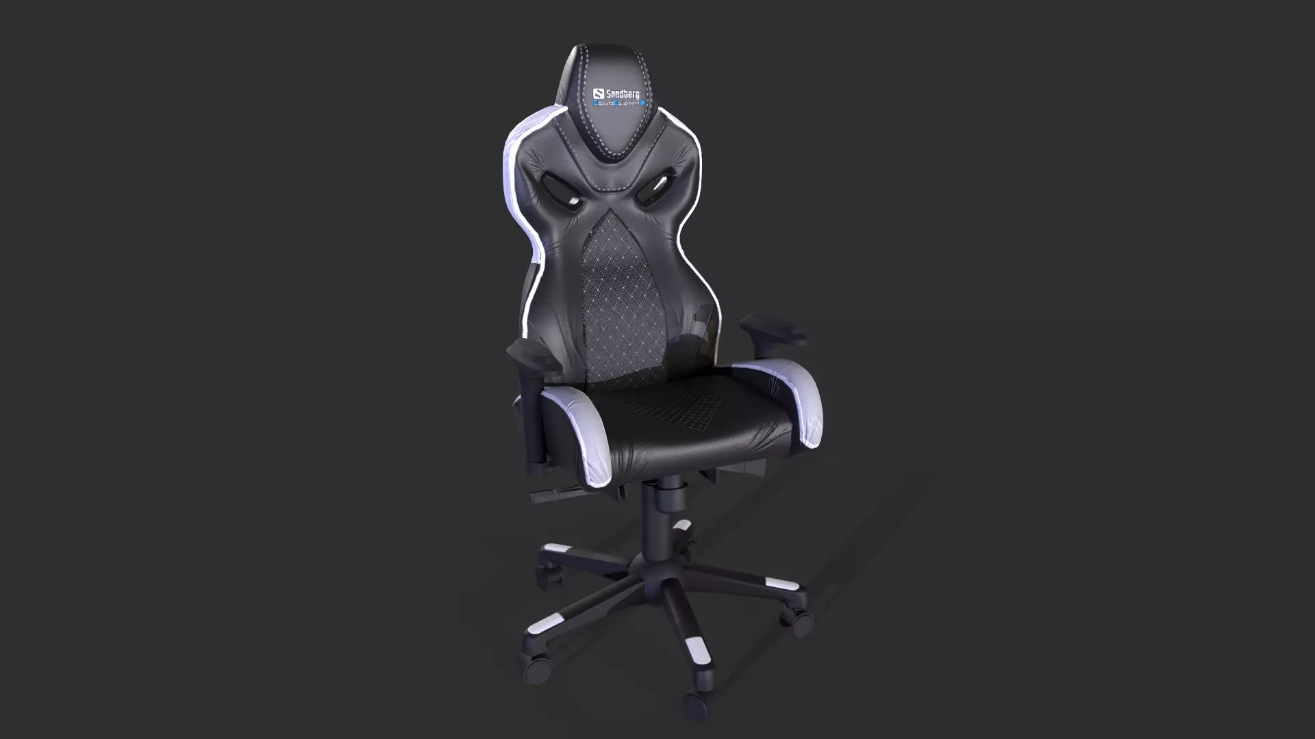 Gaming Chair 3D modeling and Texturing Low-poly 3D model_0