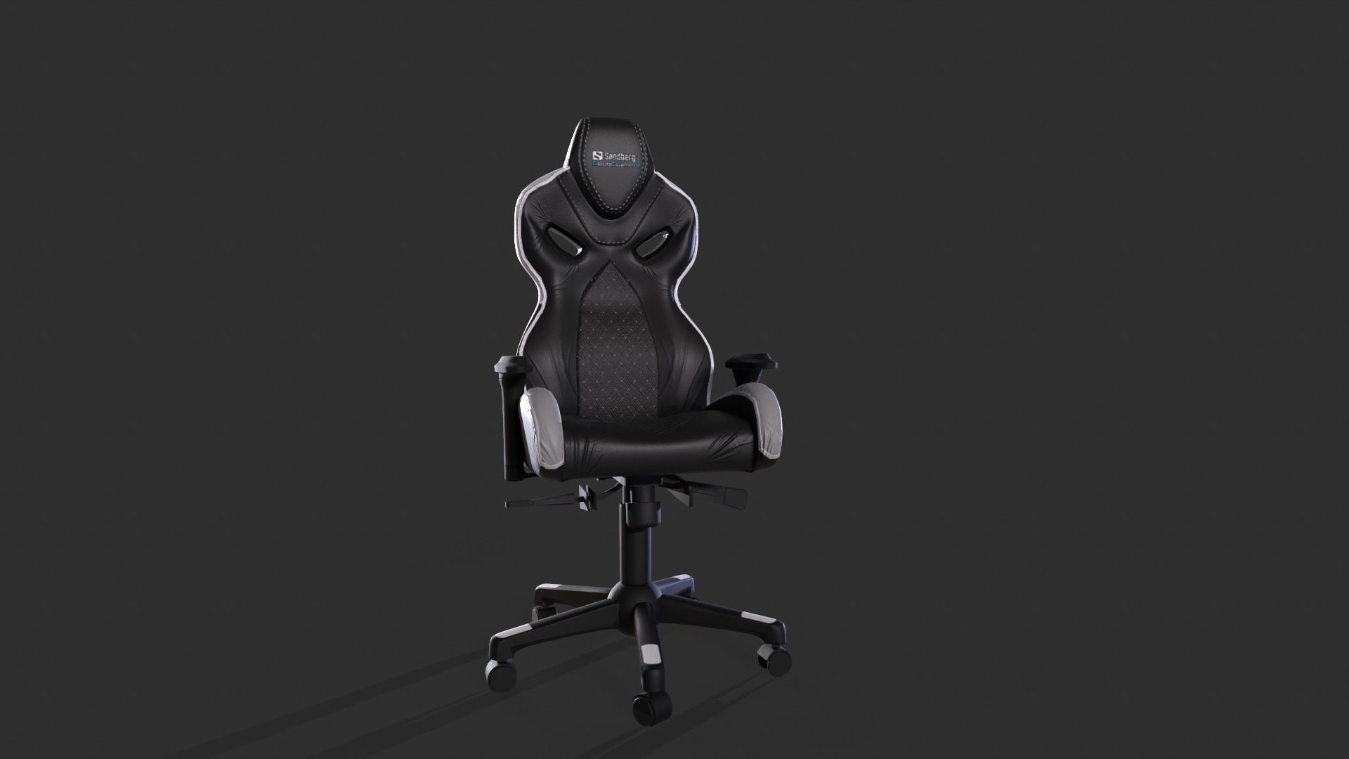 Gaming Chair 3D modeling and Texturing Low-poly 3D model_6