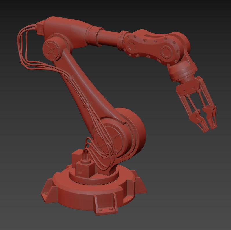robot manipulator 3D model_7