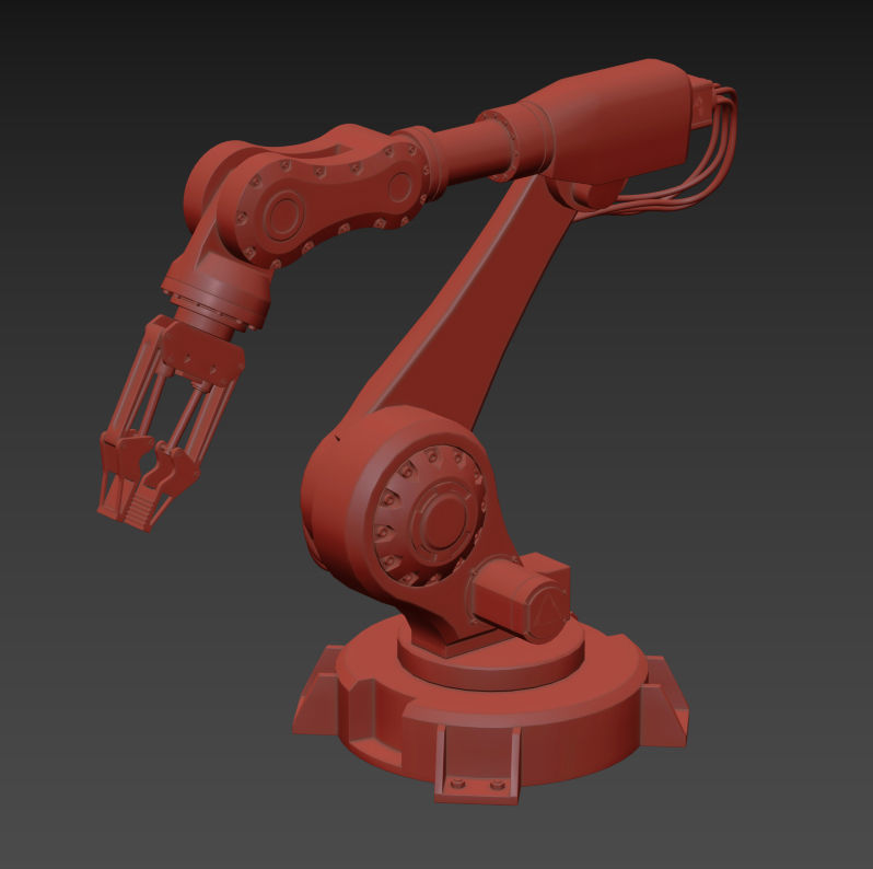 robot manipulator 3D model_6