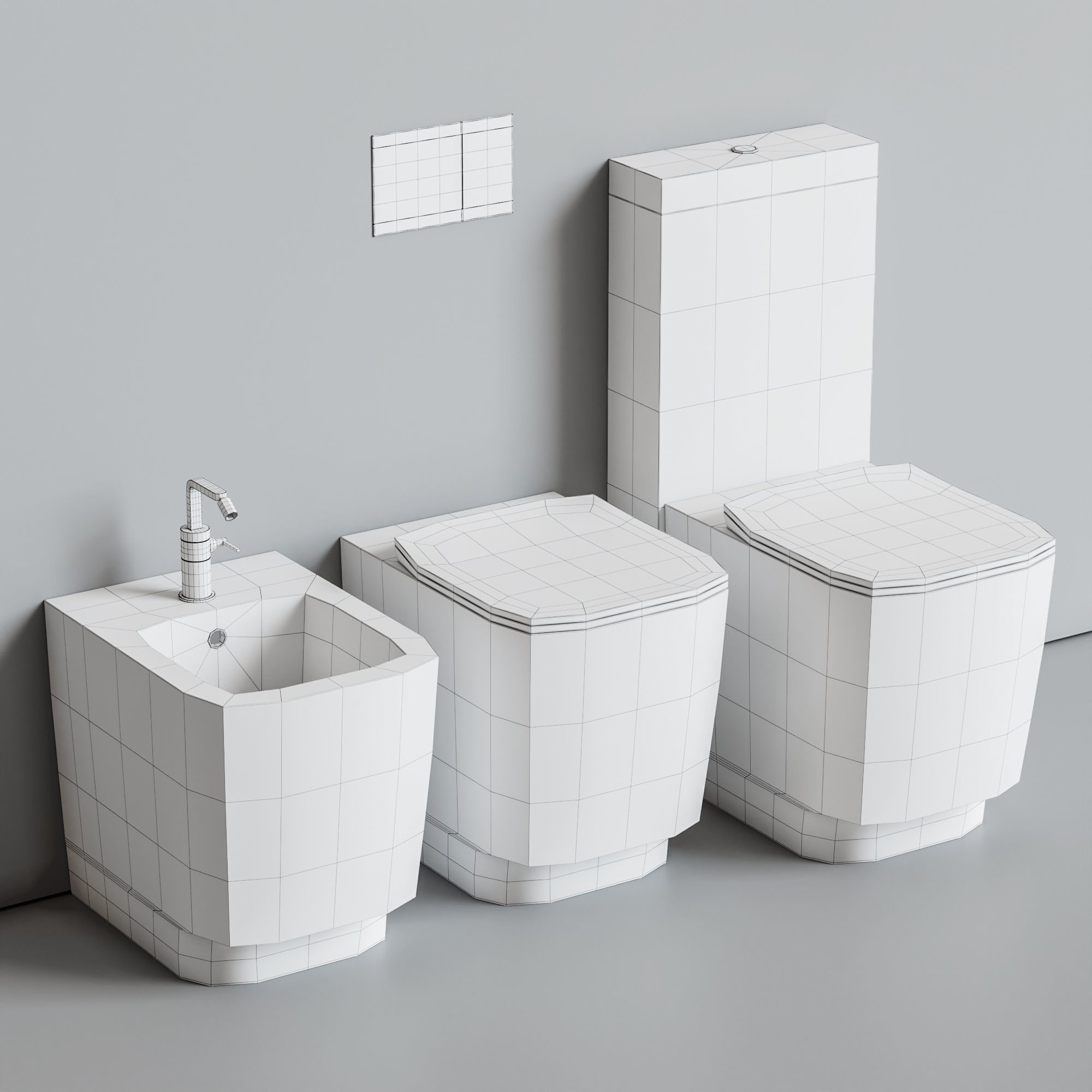 Hatria Fusion 48 Low-poly 3D model_4