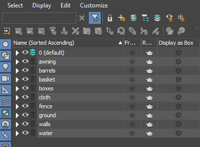 Realistic Wooden Box and Barrels 3D model_22