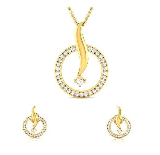 Women pendant-earrings set 3dm render detail 3D print model