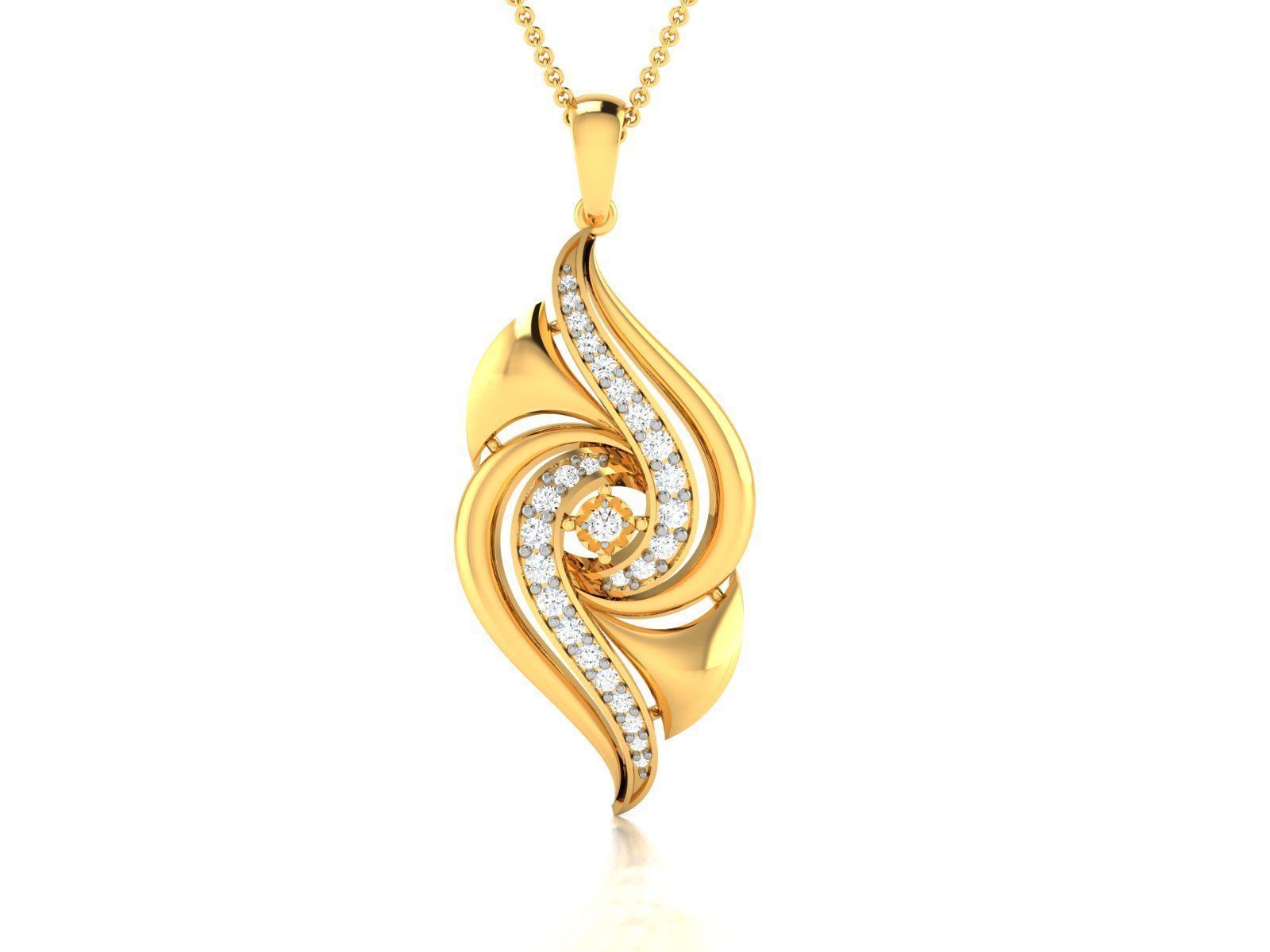 Women pendant-earrings set 3dm render detail 3D print model_1