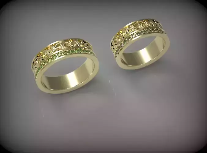 WEDDING RING SET N - 232