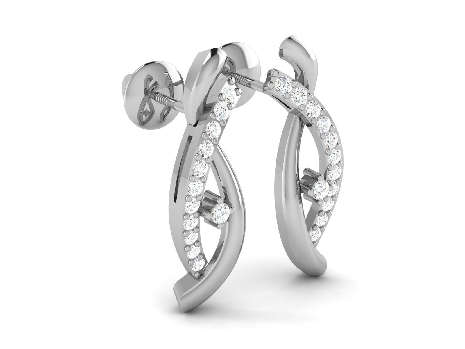 Women pendant-earrings set 3dm render detail 3D print model_9