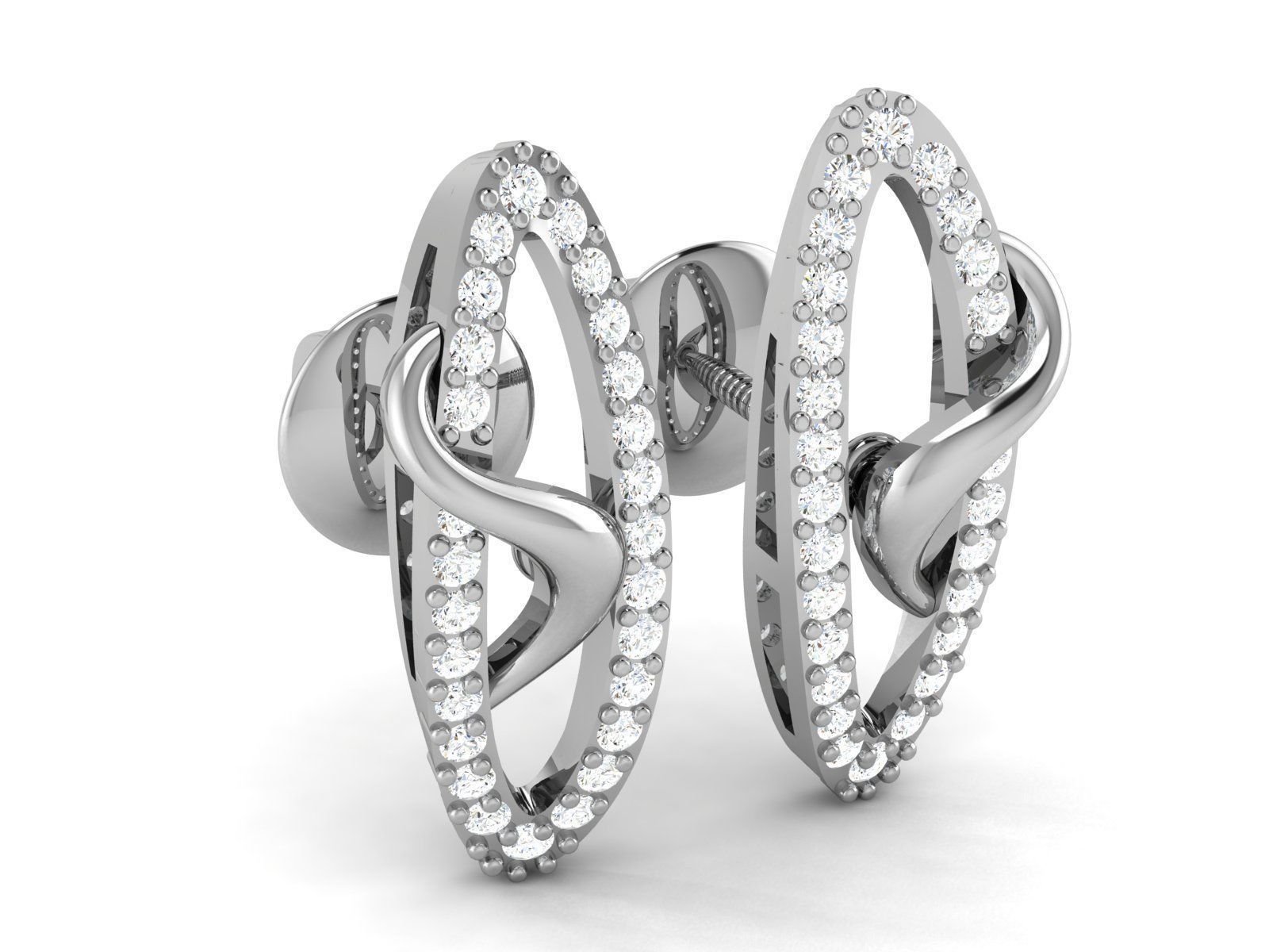 Women pendant-earrings set 3dm render detail 3D print model_8