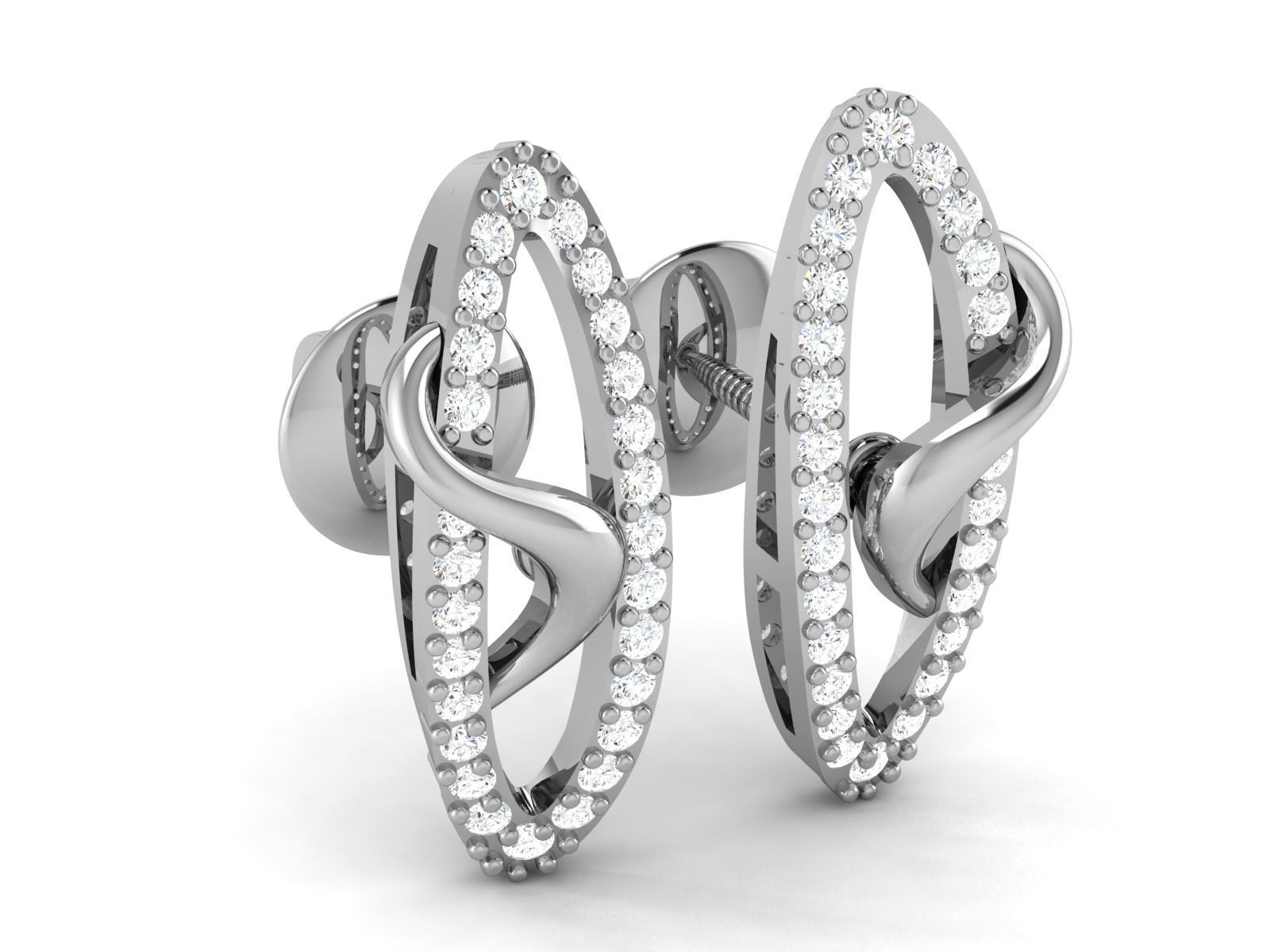 Women pendant-earrings set 3dm render detail 3D print model_9