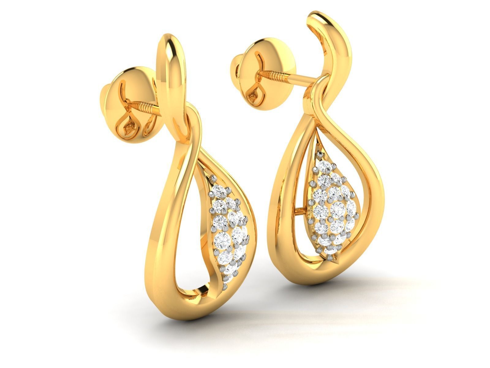 Women pendant-earrings set 3dm render detail 3D print model_9