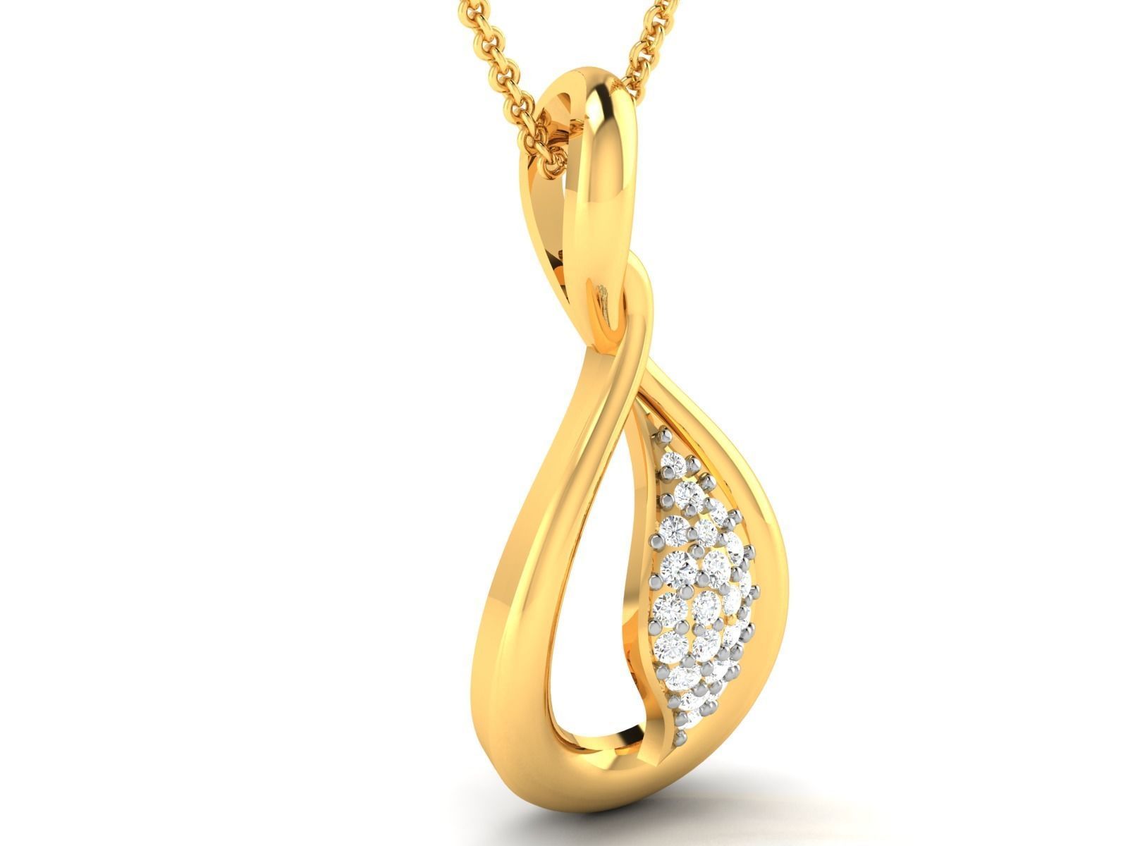 Women pendant-earrings set 3dm render detail 3D print model_3