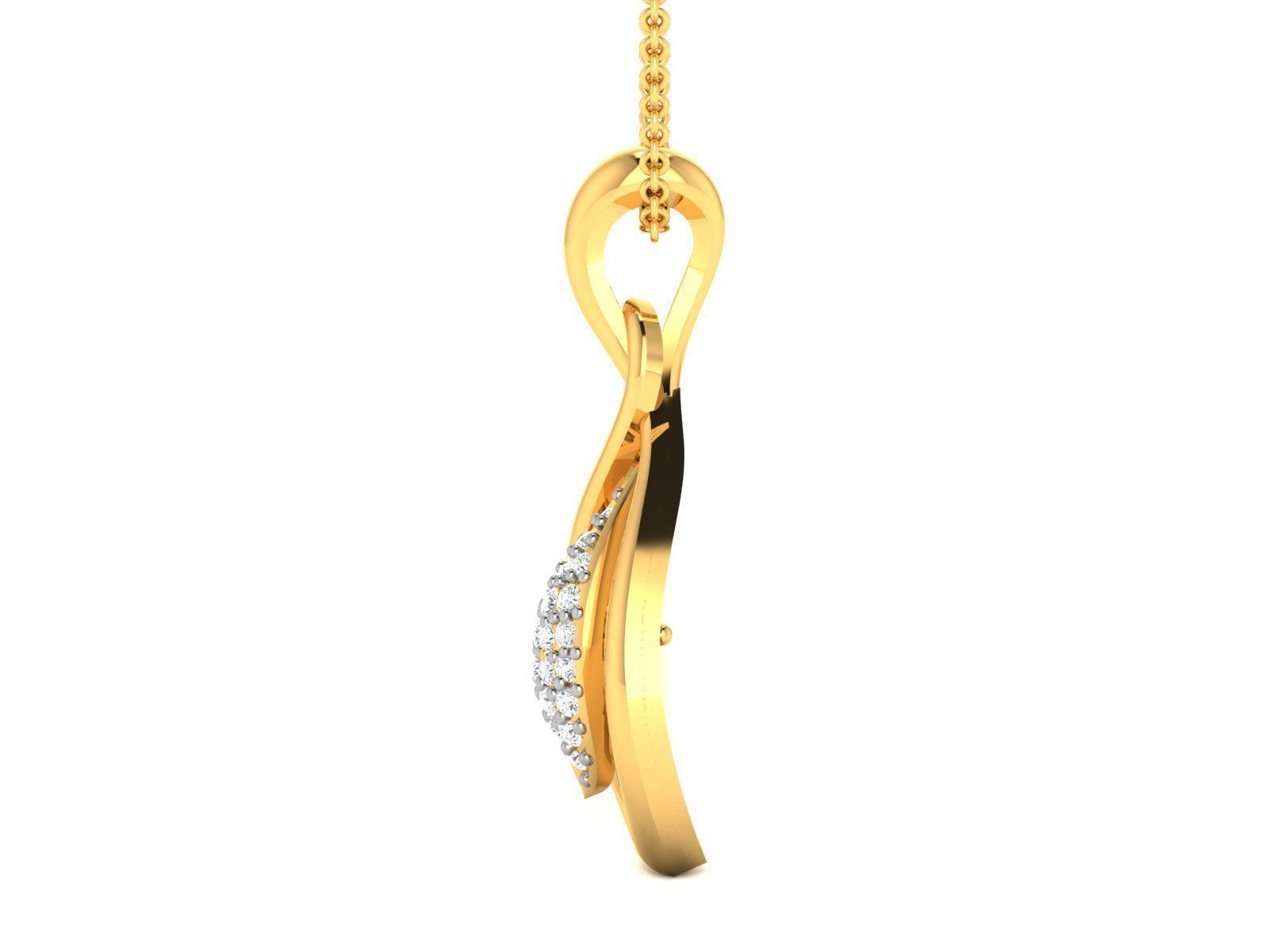 Women pendant-earrings set 3dm render detail 3D print model_5