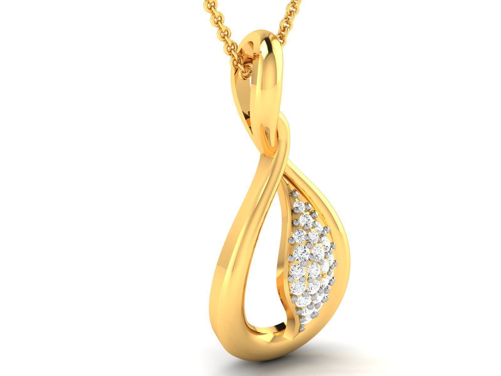 Women pendant-earrings set 3dm render detail 3D print model_2