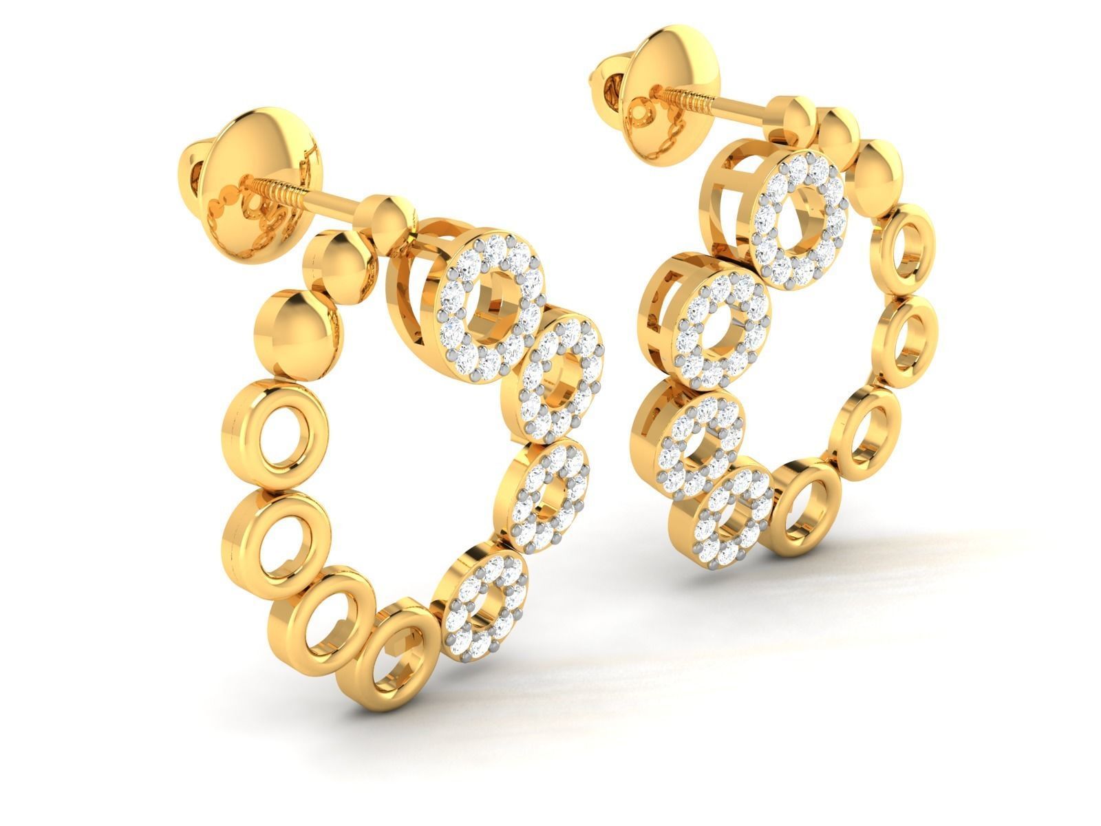 Women pendant-earrings set 3dm render detail 3D print model_9