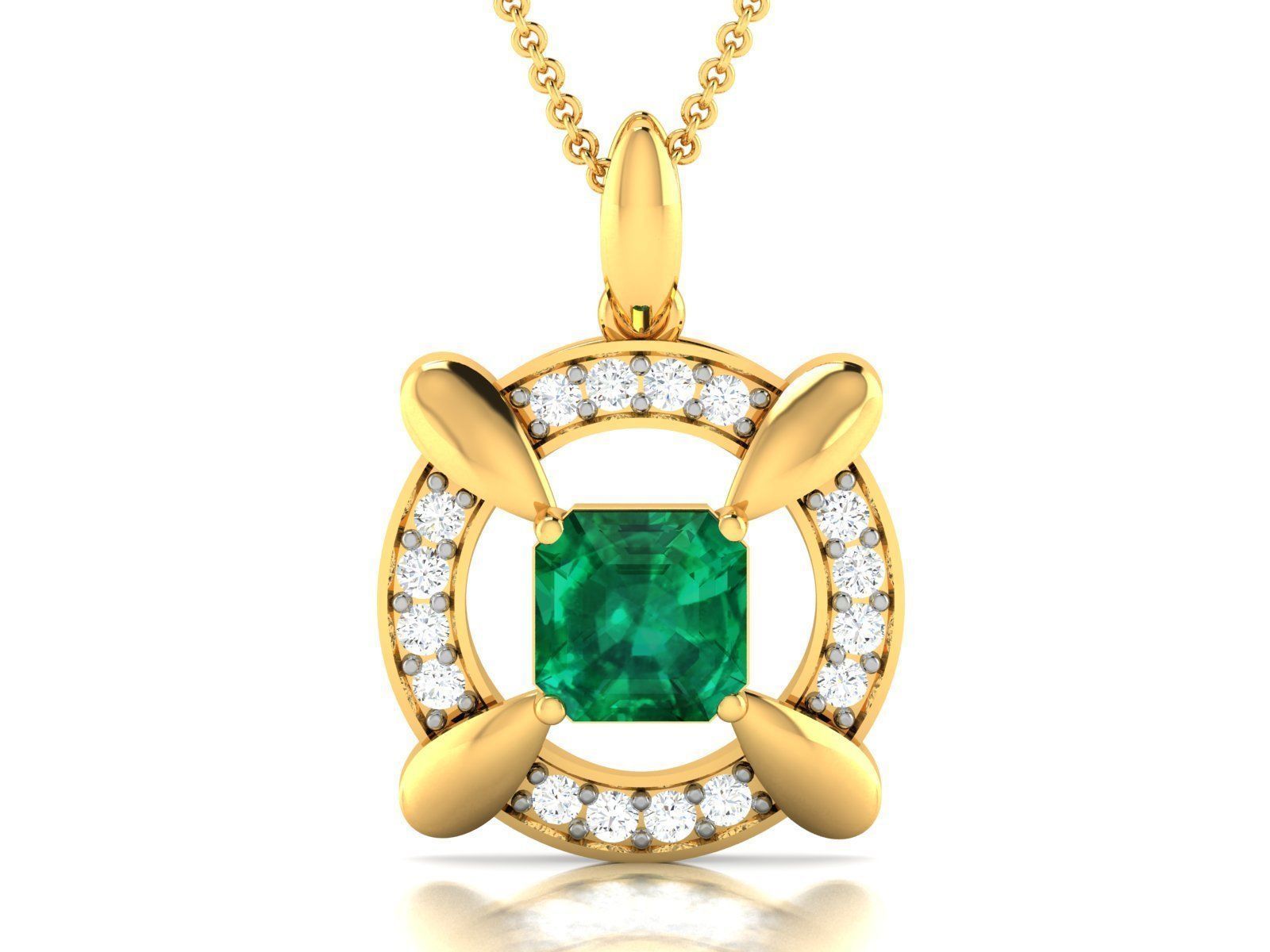 Women pendant-earrings set 3dm render detail 3D print model_1