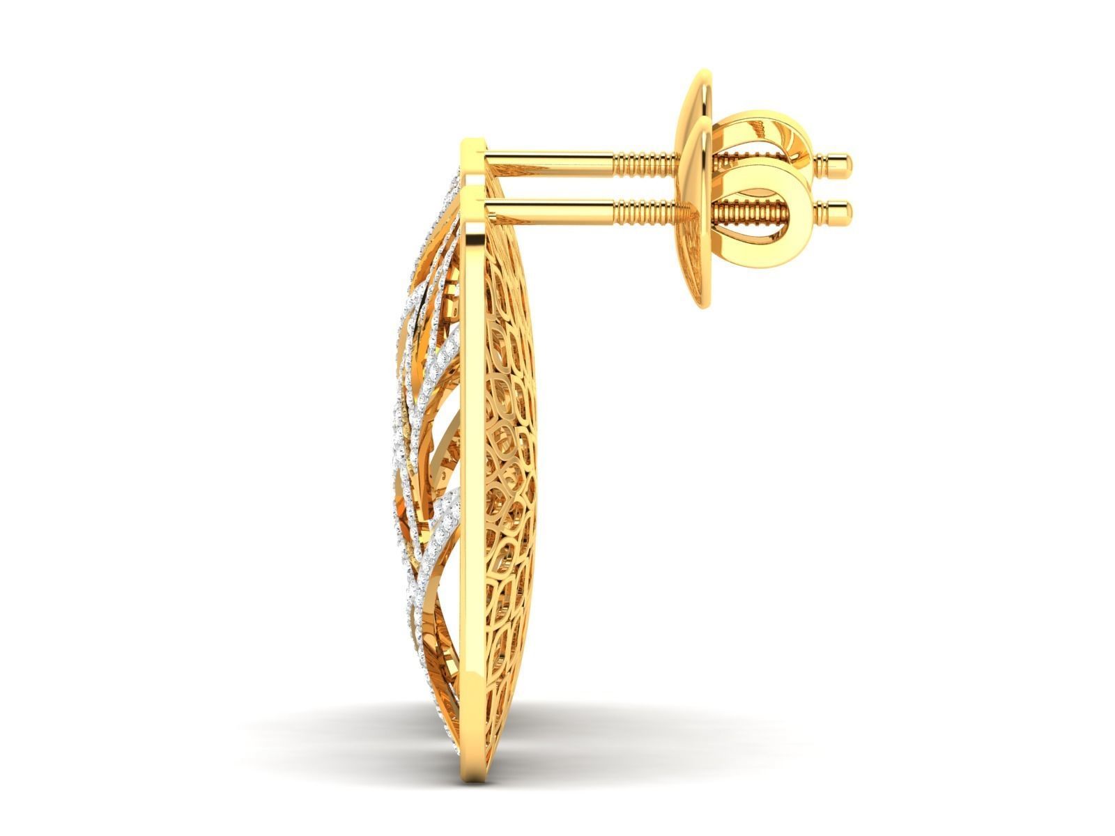 Women pendant-earrings set 3dm render detail 3D print model_12