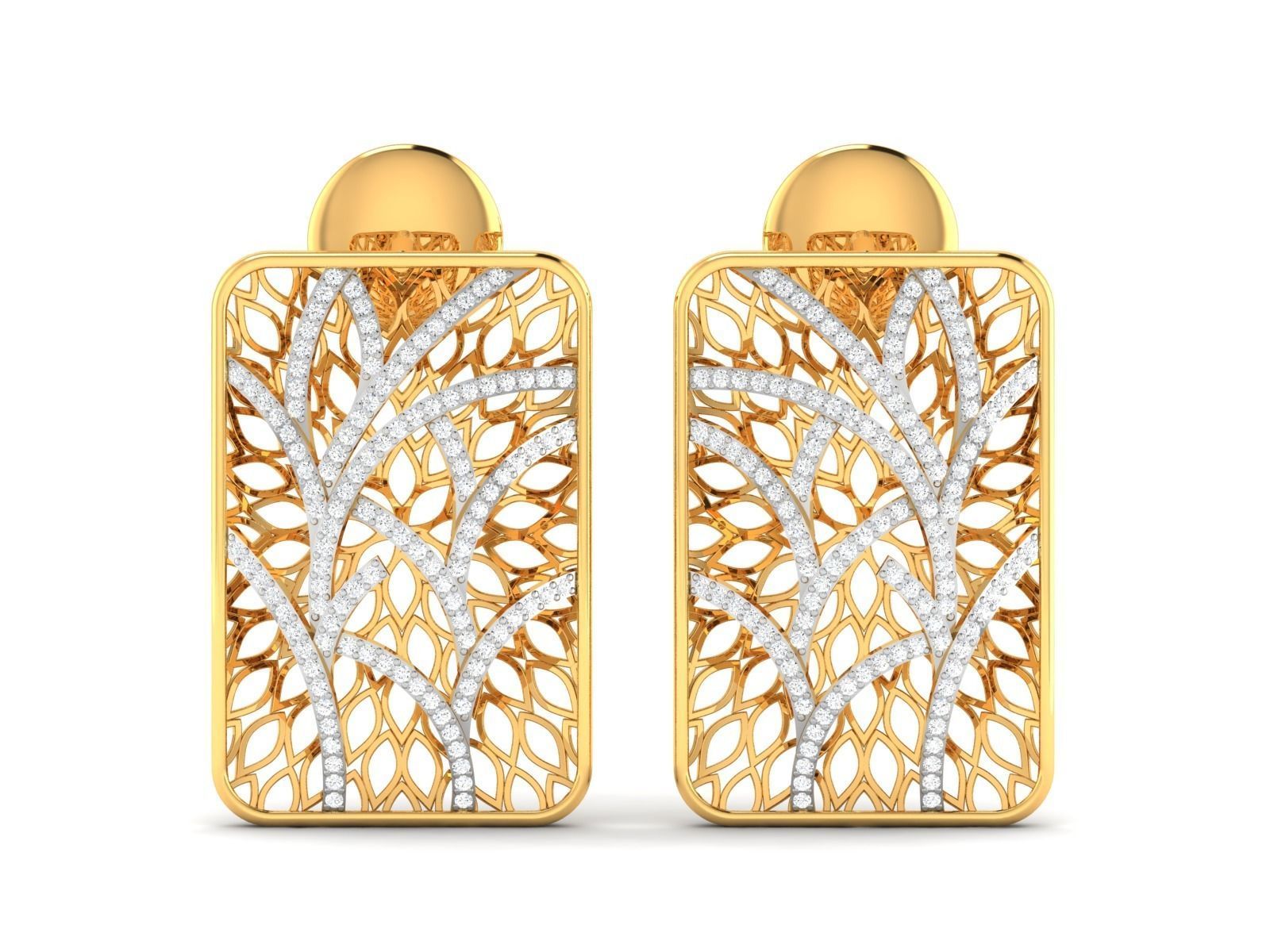Women pendant-earrings set 3dm render detail 3D print model_8
