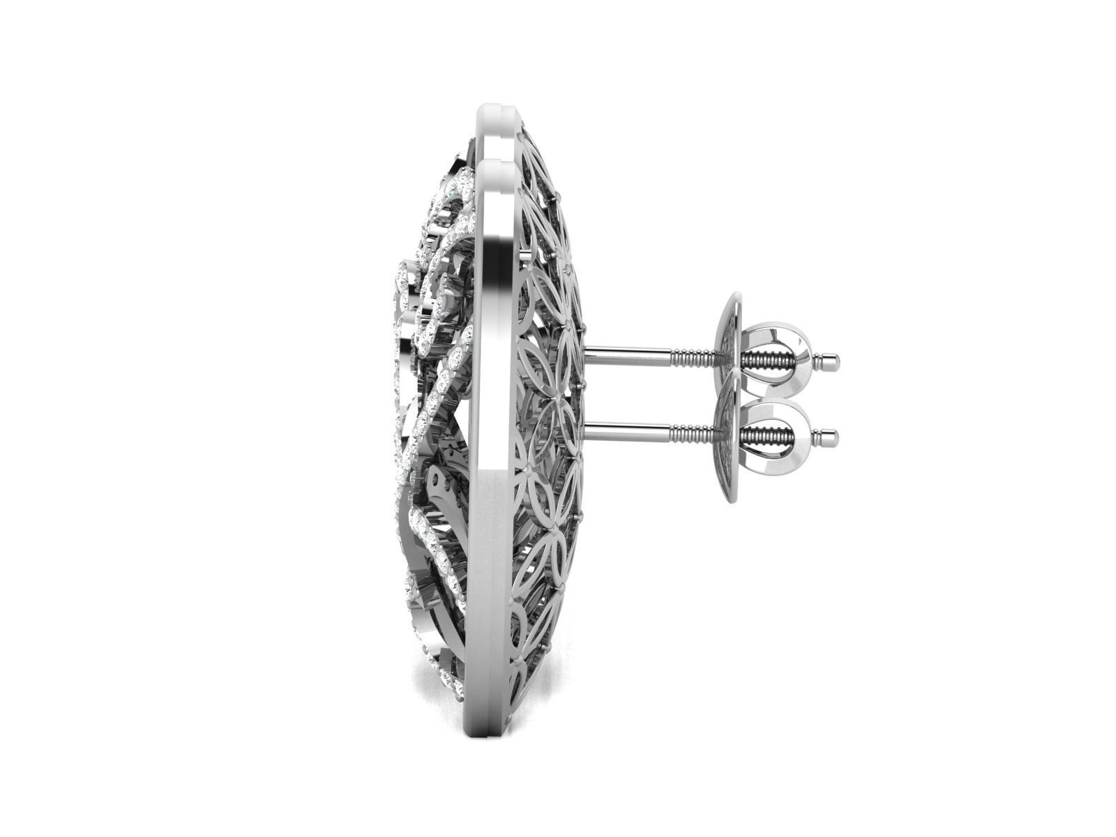 Women pendant-earrings set 3dm render detail 3D print model_13