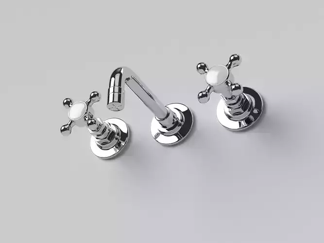 Wall-Mount Faucet - Ultra HD 3D Model