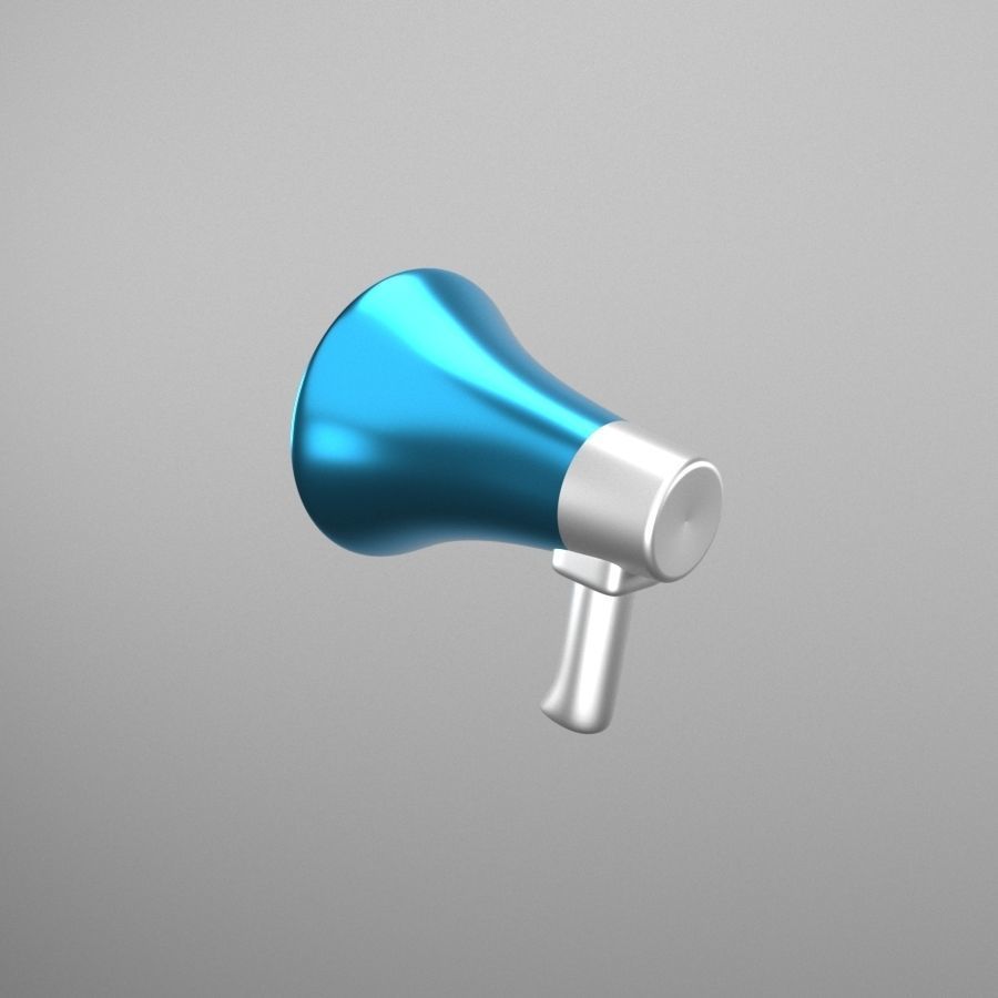 Megaphone Model Free 3D model_2