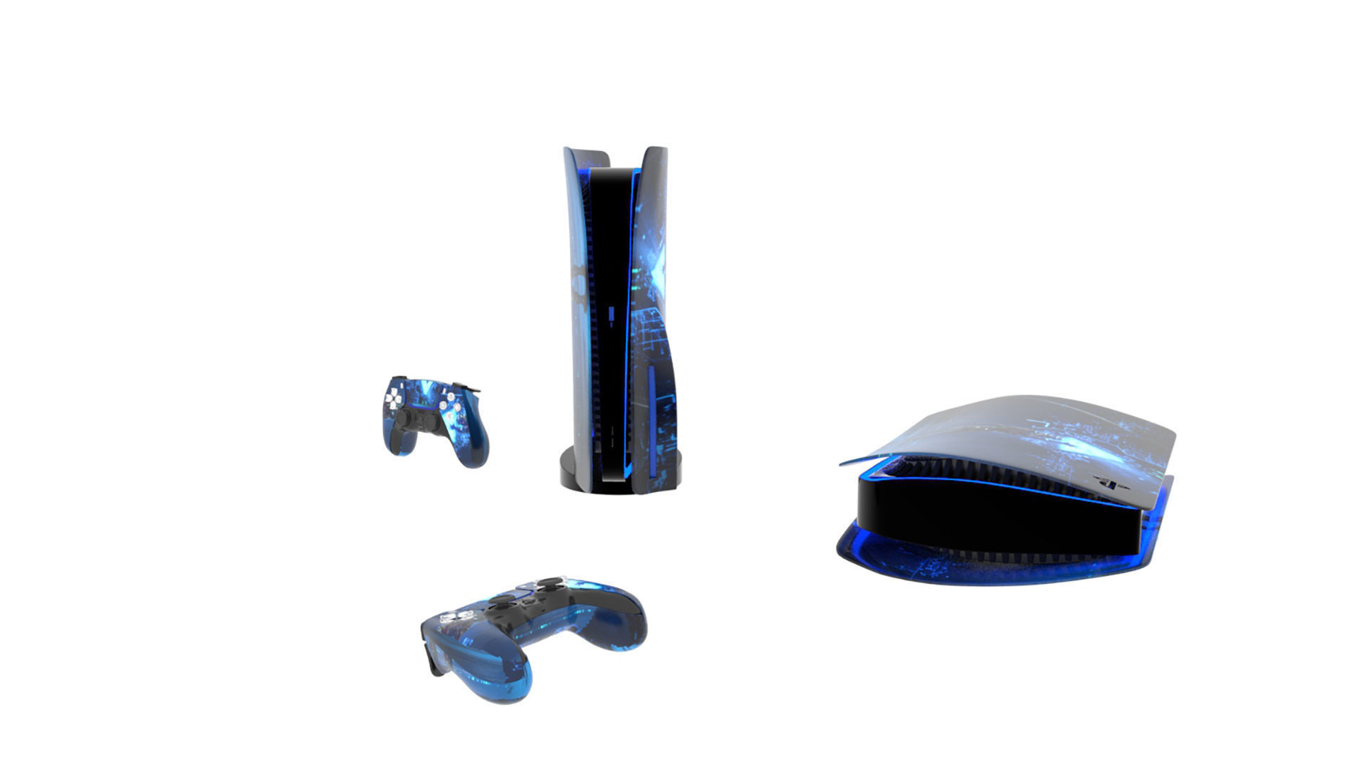 Ps5 DualSense Mass effect 3D model_4