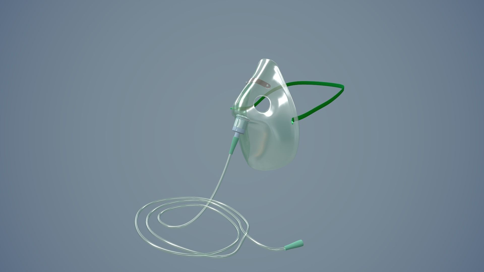 Oxygen Mask Low-poly 3D model