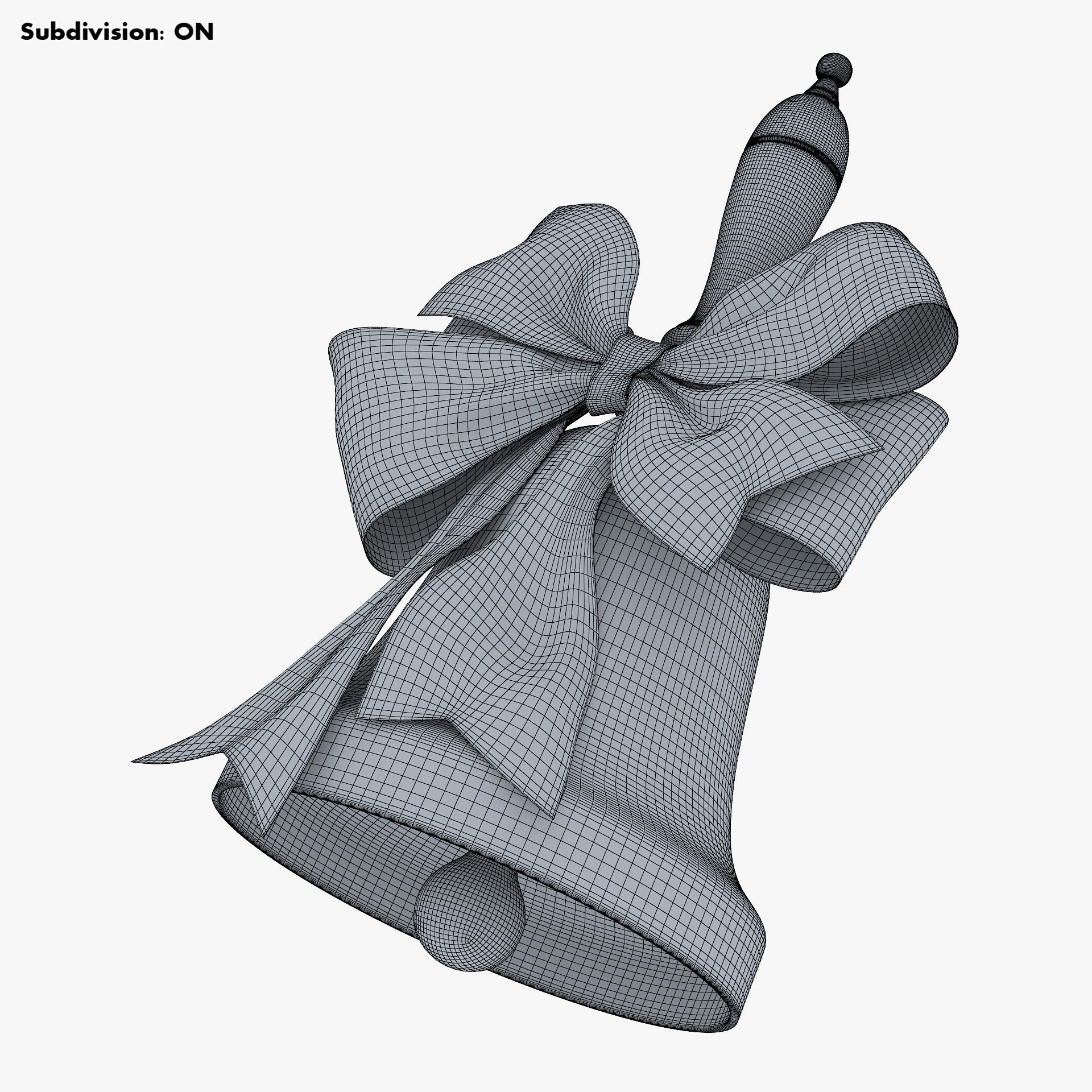 Christmas Bell v 1 3D model_9