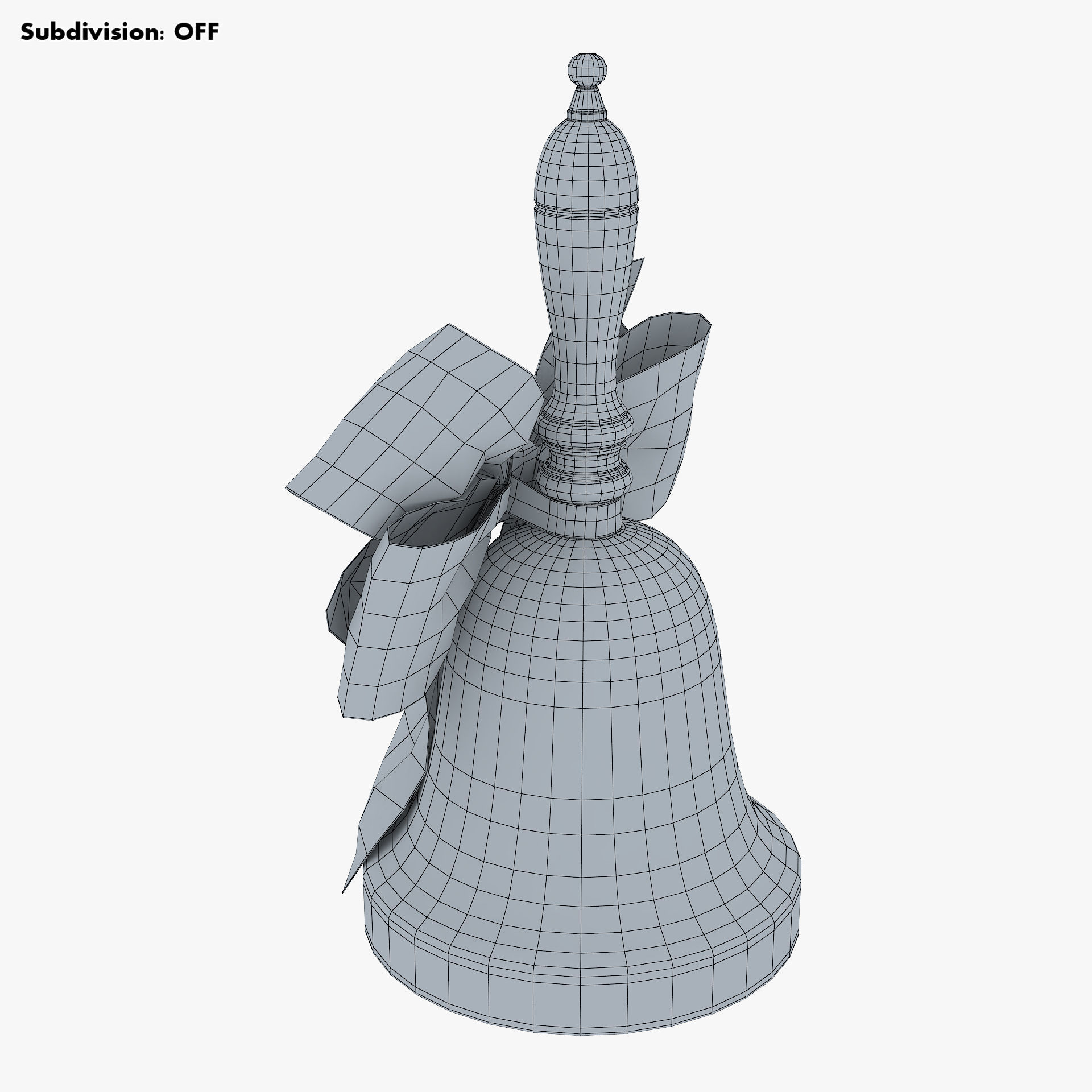 Christmas Bell v 1 3D model_16