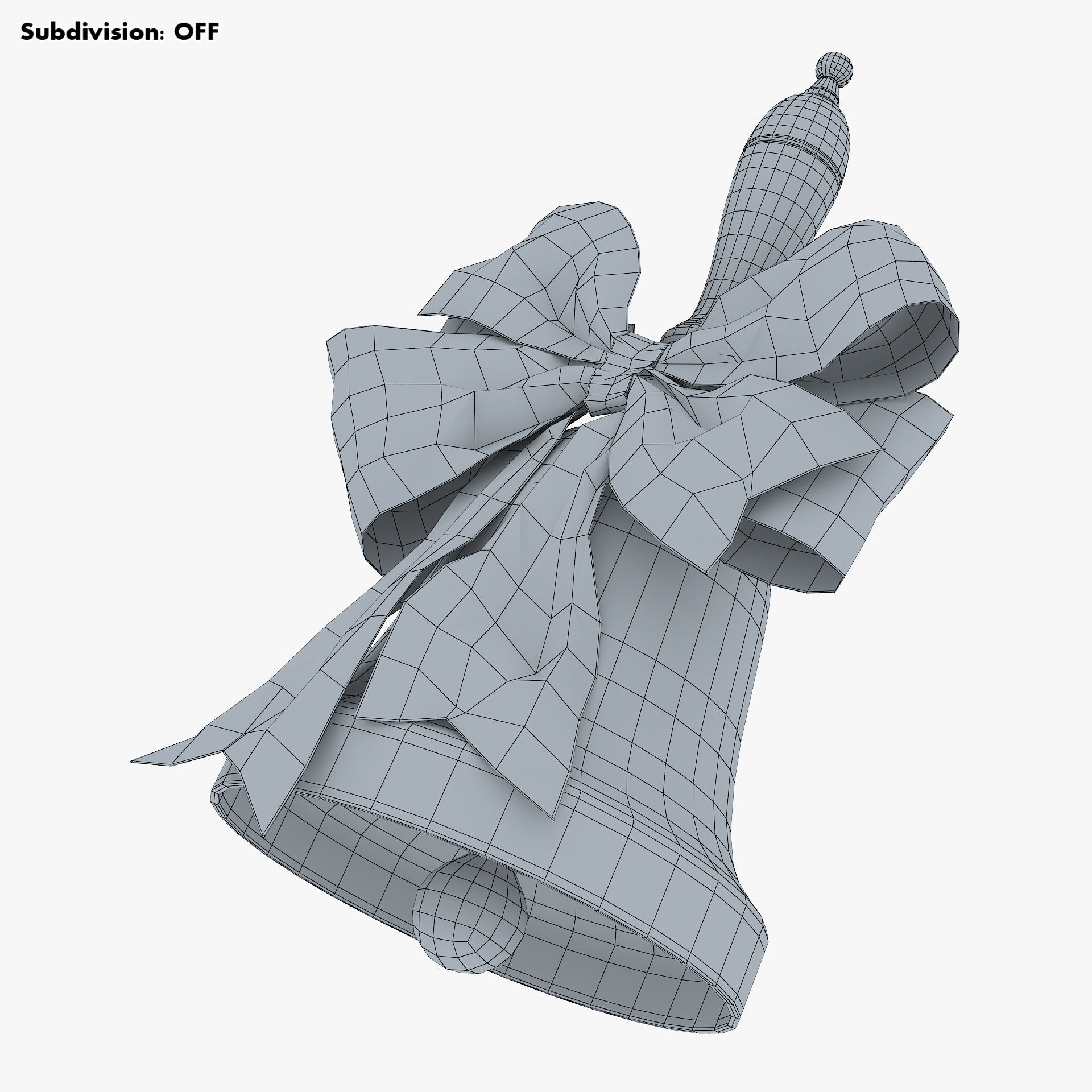 Christmas Bell v 1 3D model_10
