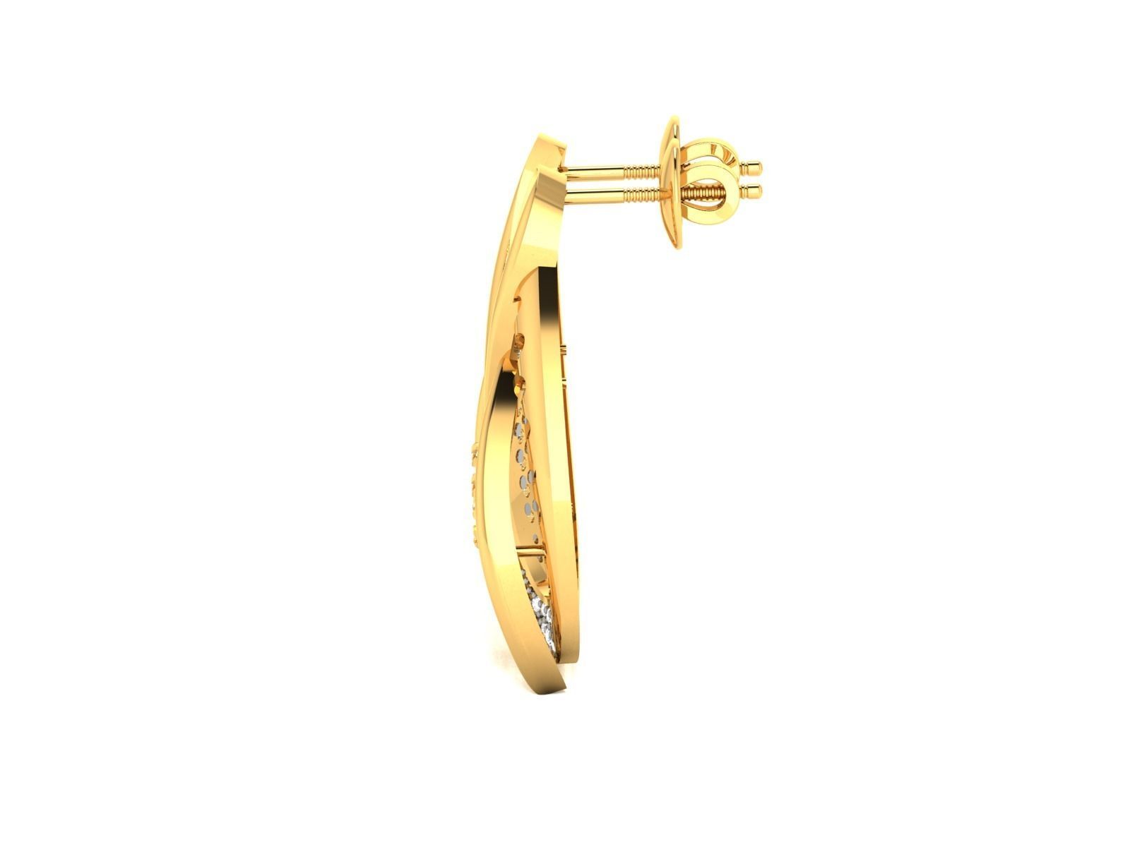 Women pendant-earrings set 3dm render detail 3D print model_11