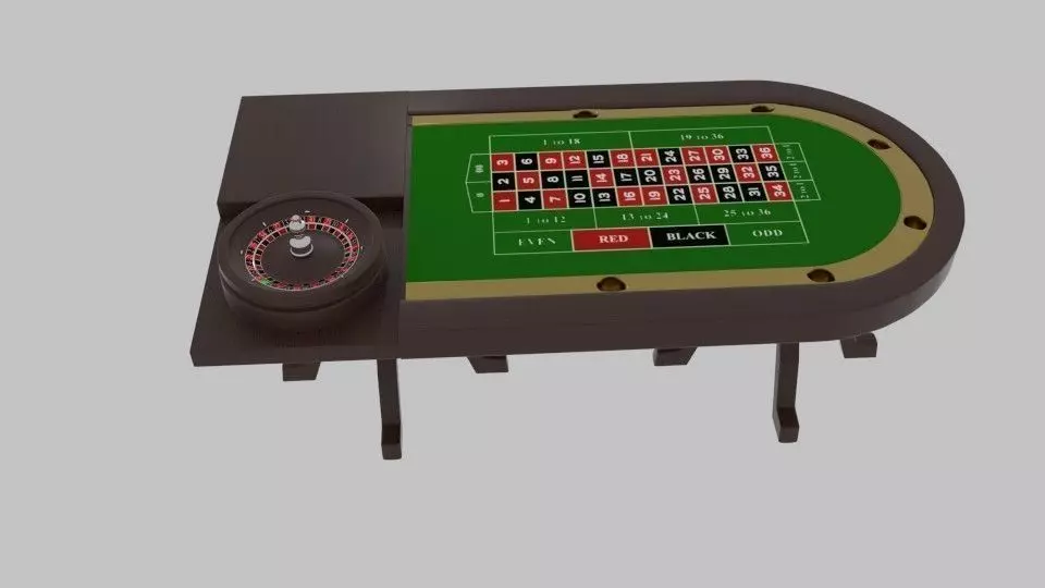 Table of Roulette 3D model