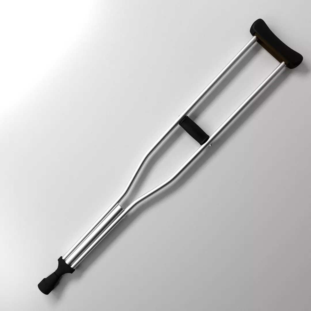 Underarm Crutch 3D model_0