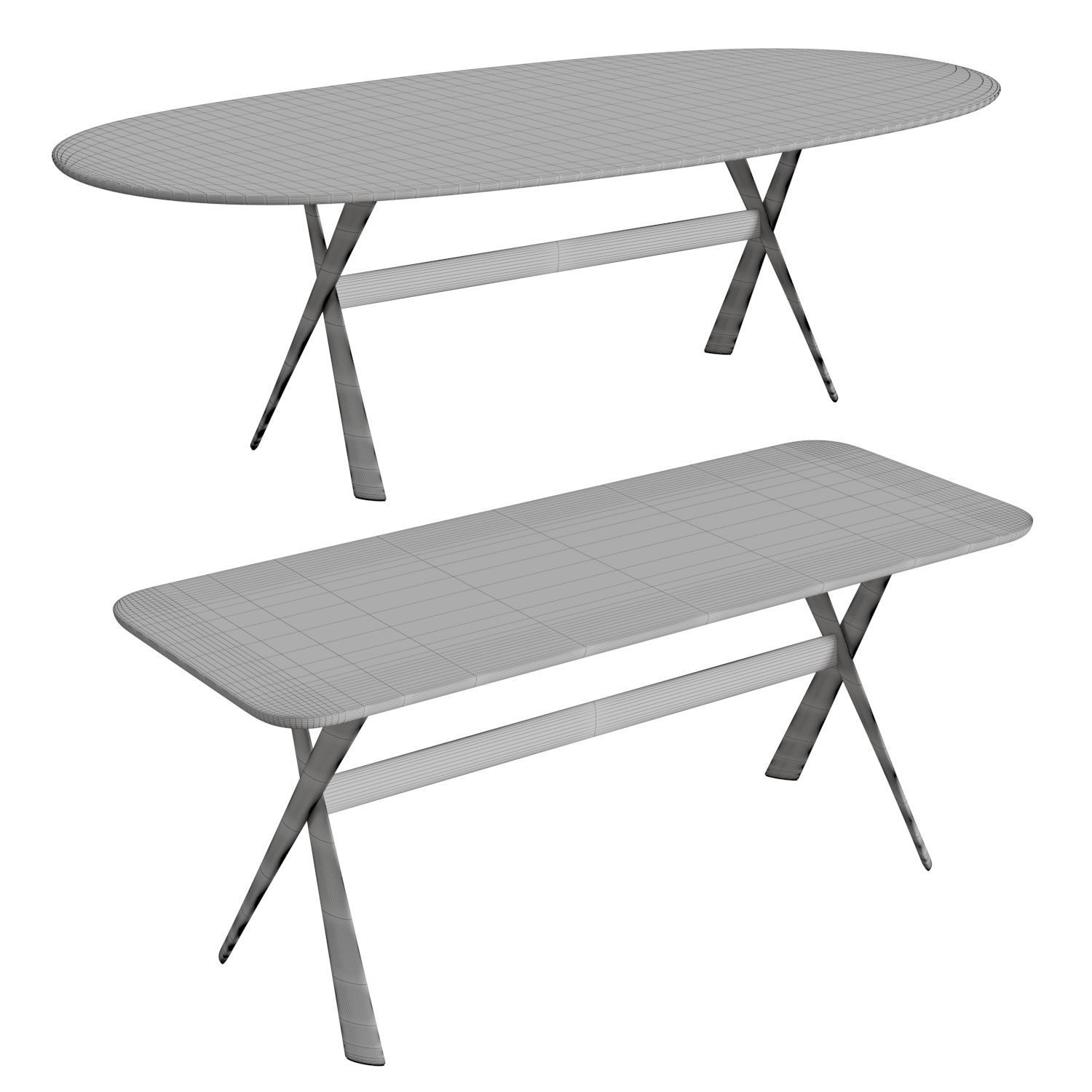 Gatwick Table 3D model_4