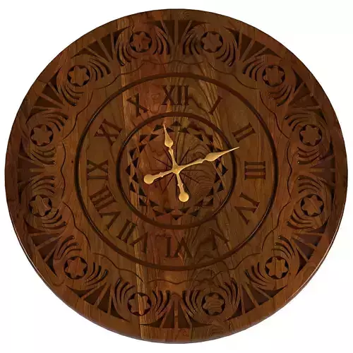 wooden wall clock