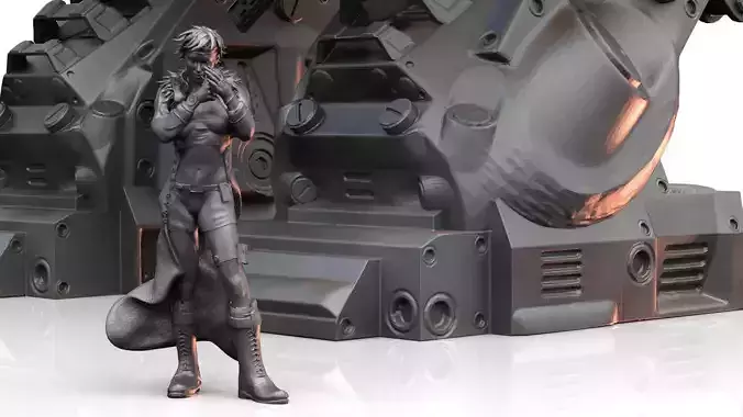 Female Character- Mercenary Natalija 3D print model