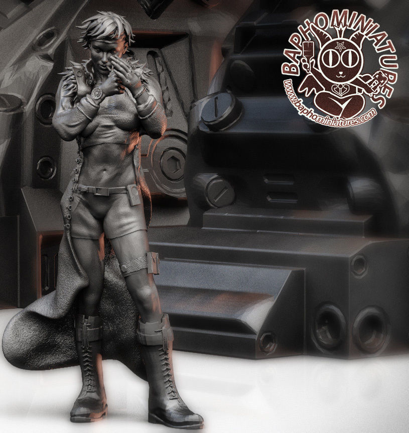 Female Character- Mercenary Natalija 3D print model_4