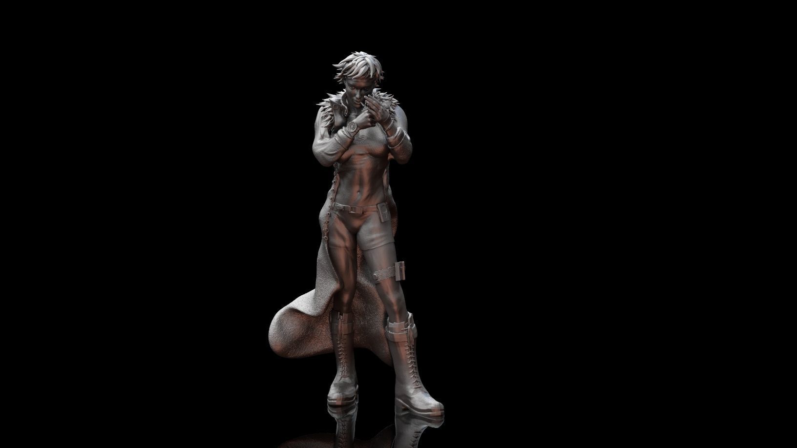 Female Character- Mercenary Natalija 3D print model_5