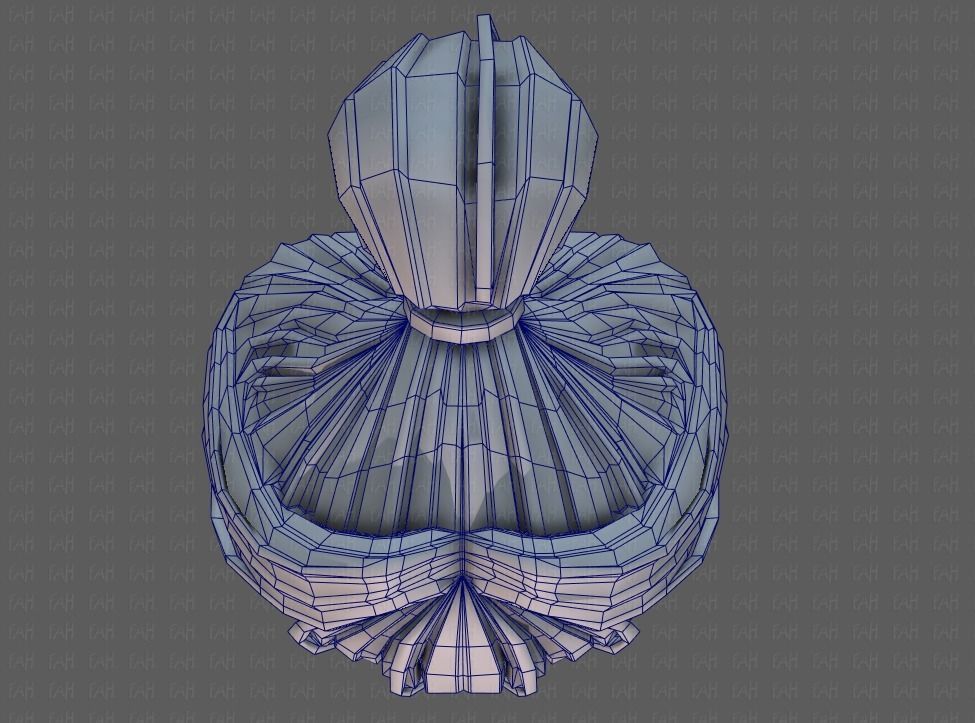 3D Hair style for girl V88 Low-poly 3D model_36