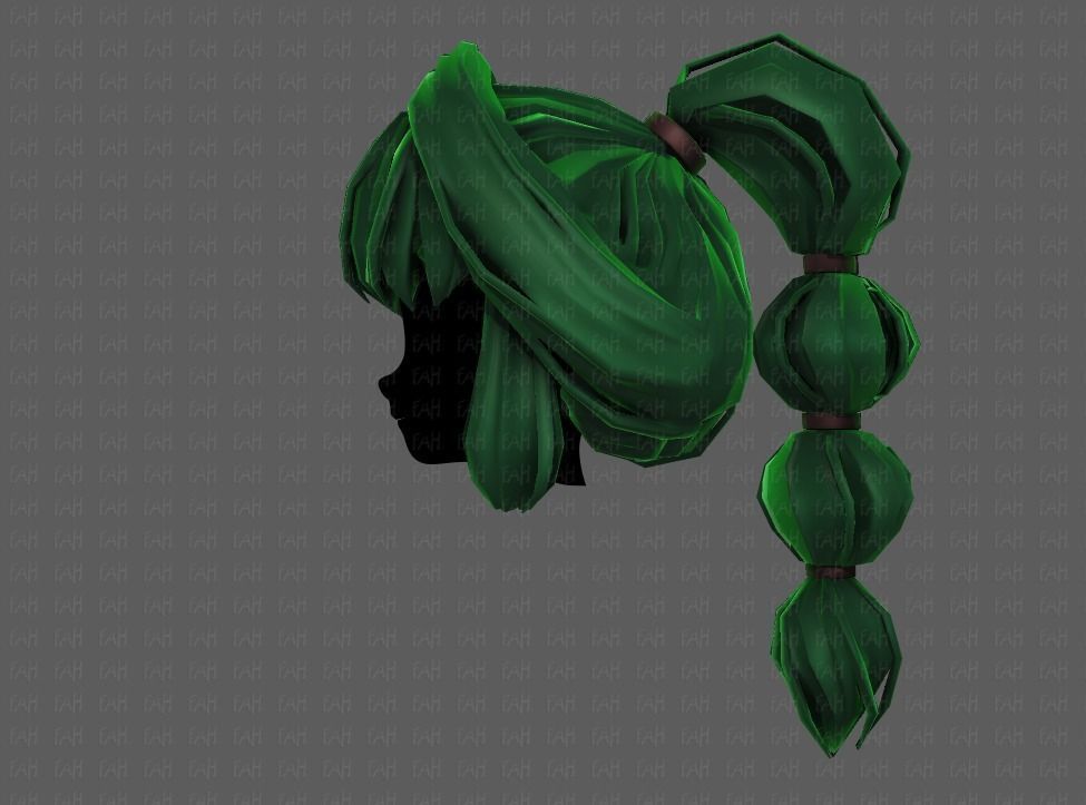 3D Hair style for girl V88 Low-poly 3D model_23